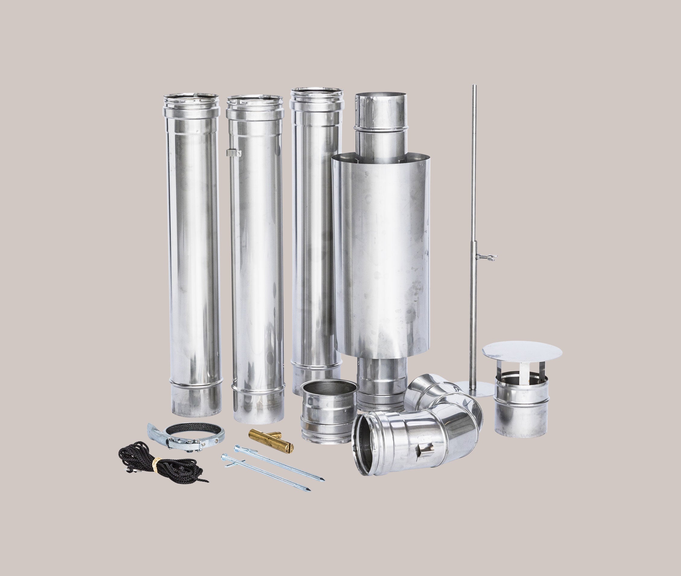 ORLAND STOVE <br>Flue Kit Standard Ø 80 <br>20-01-02 <br>€ 395,00