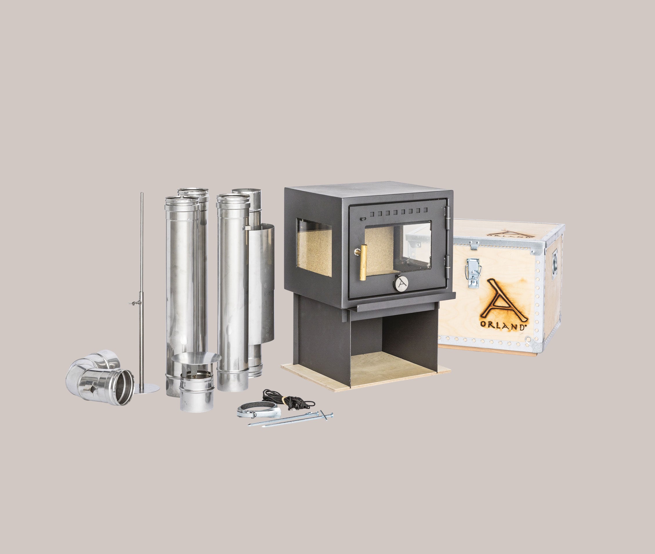 ORLAND COMPACT STOVE <br>with Flue Kit Standard <br>10-03-03 <br>€ 945,00