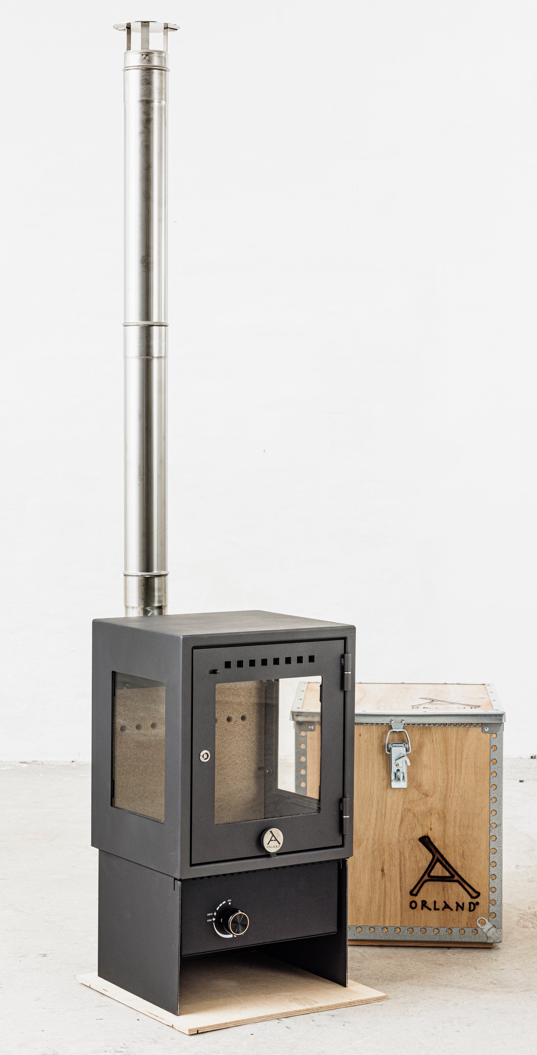 ORLAND CLASSIC STOVE GAS <br>with Flue Kit Special