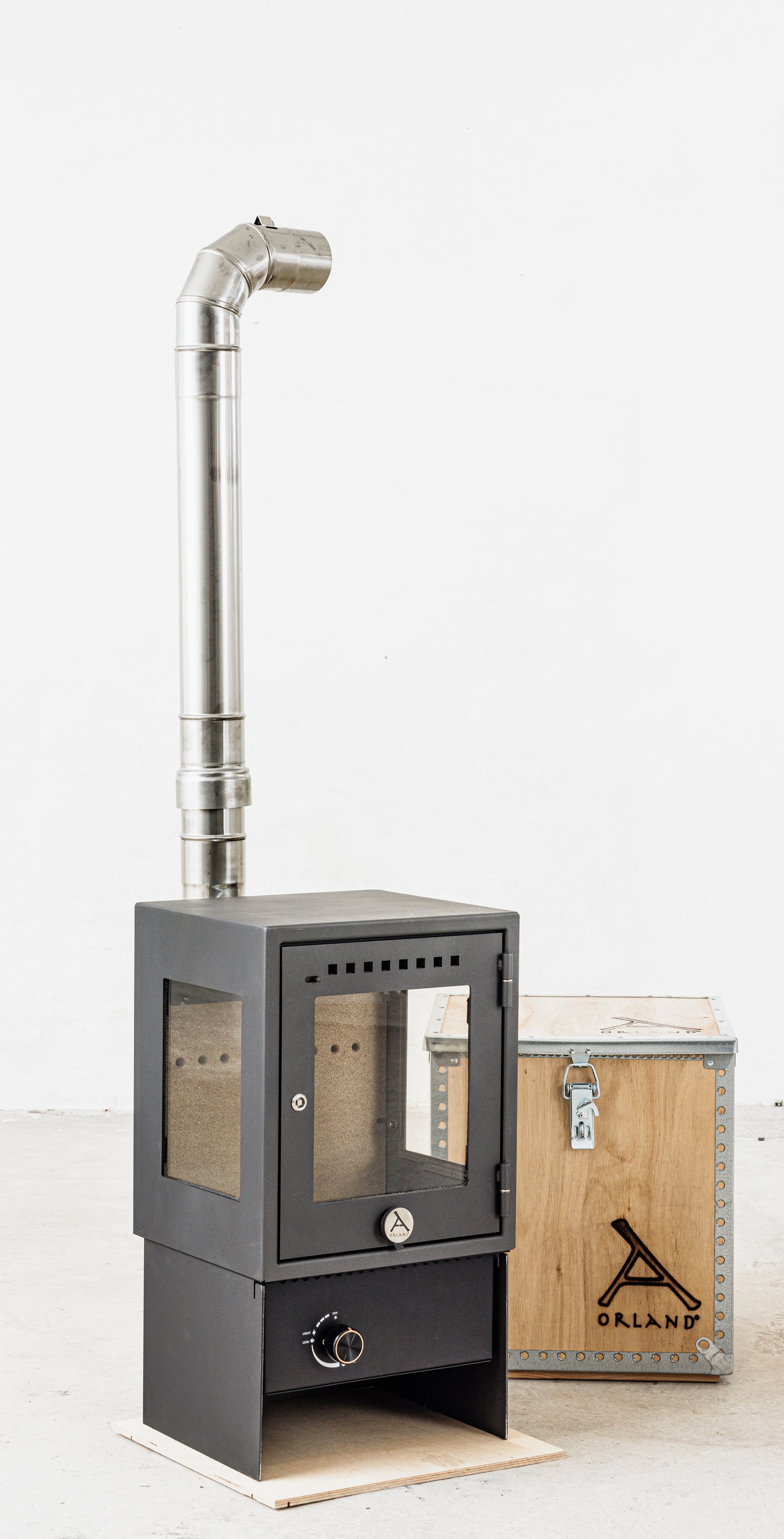 ORLAND CLASSIC STOVE GAS <br> with Flue Kit 3