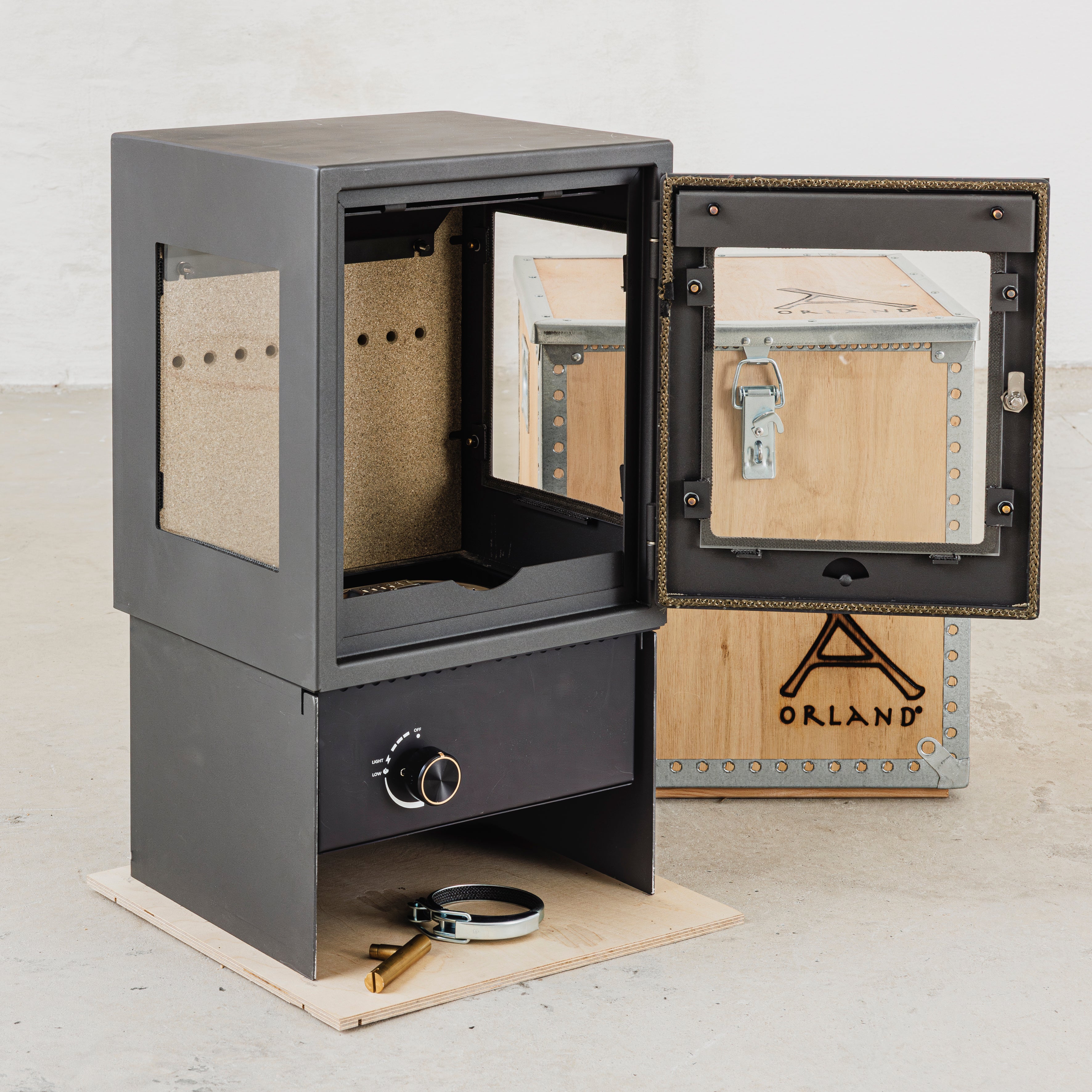 ORLAND CLASSIC STOVE GAS  <br>incl. Wooden Crate