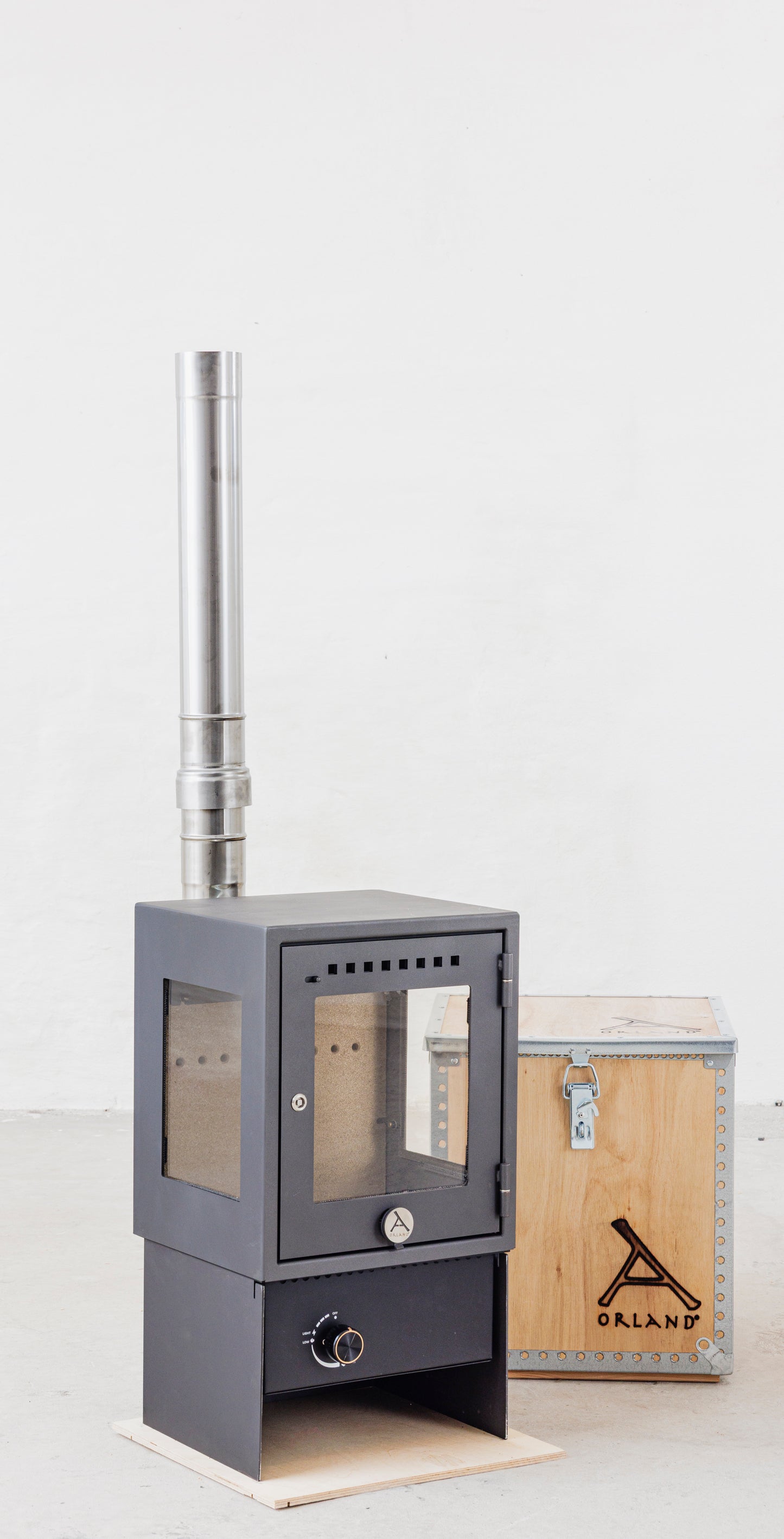 ORLAND CLASSIC STOVE GAS <br> with Flue Kit 3