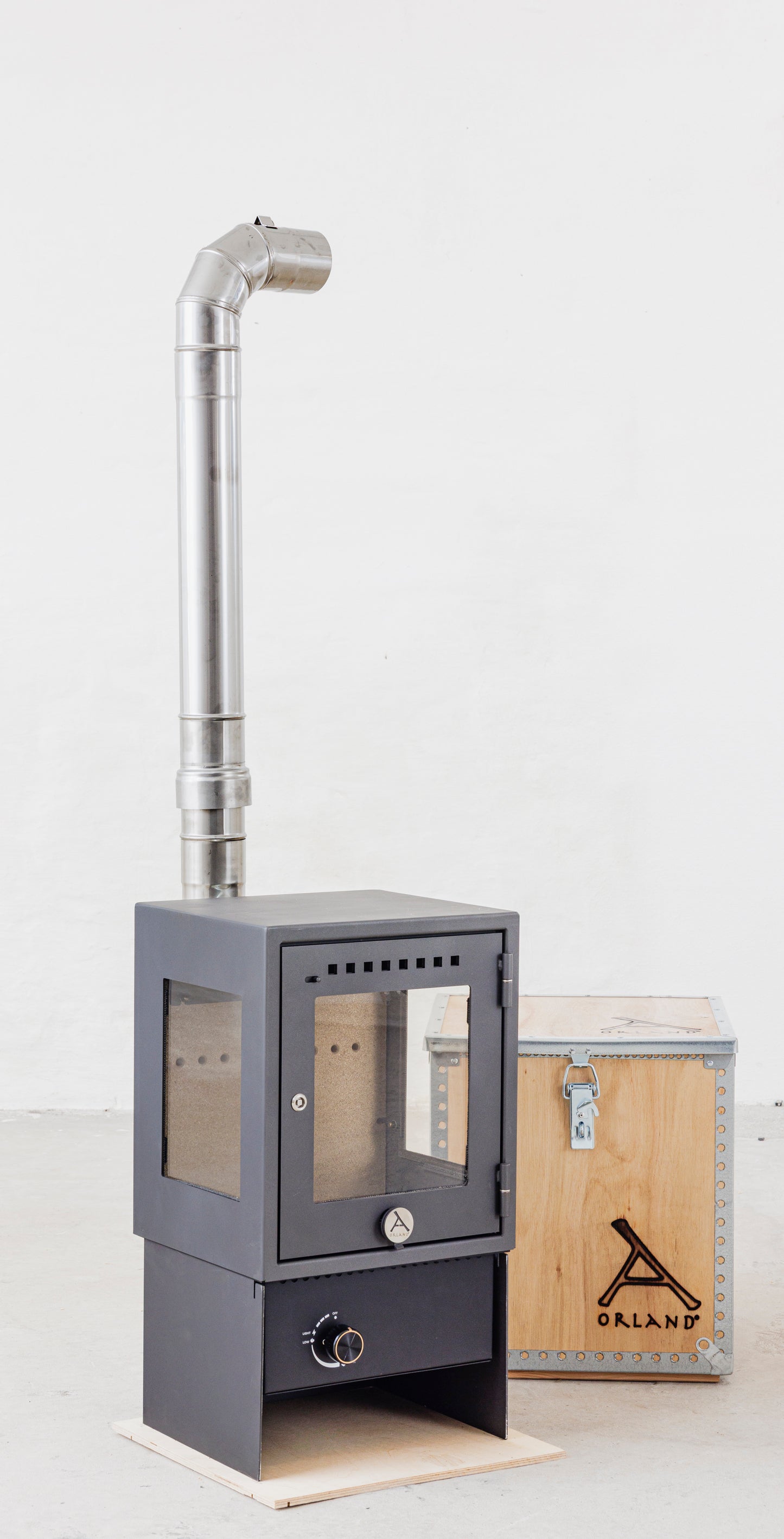ORLAND CLASSIC STOVE GAS <br> with Flue Kit 3