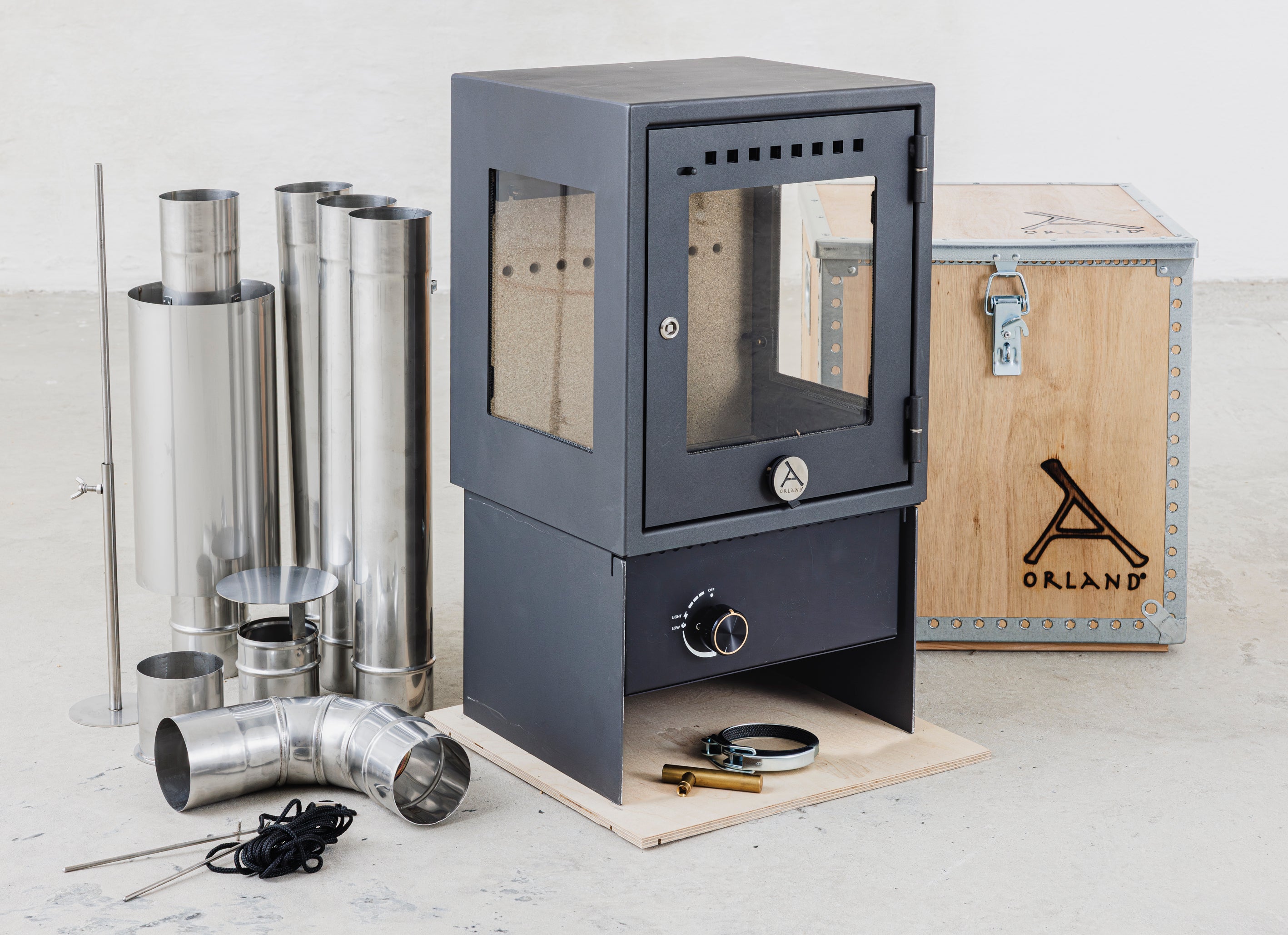 ORLAND CLASSIC STOVE GAS <br>with Flue Kit Standard