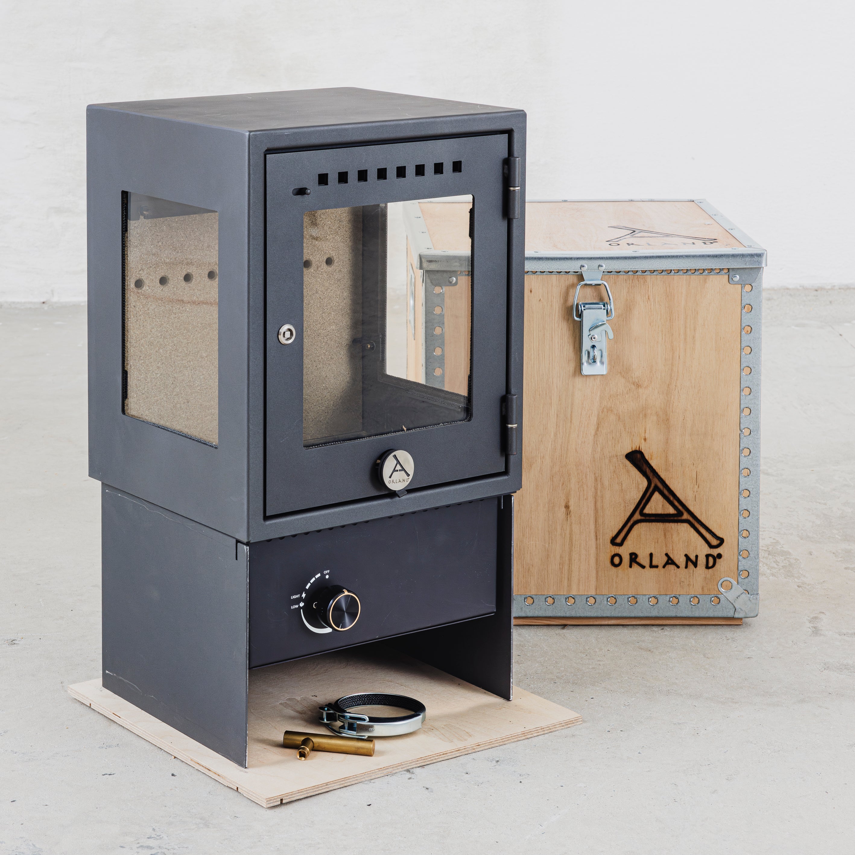 ORLAND CLASSIC STOVE GAS  <br>incl. Wooden Creates