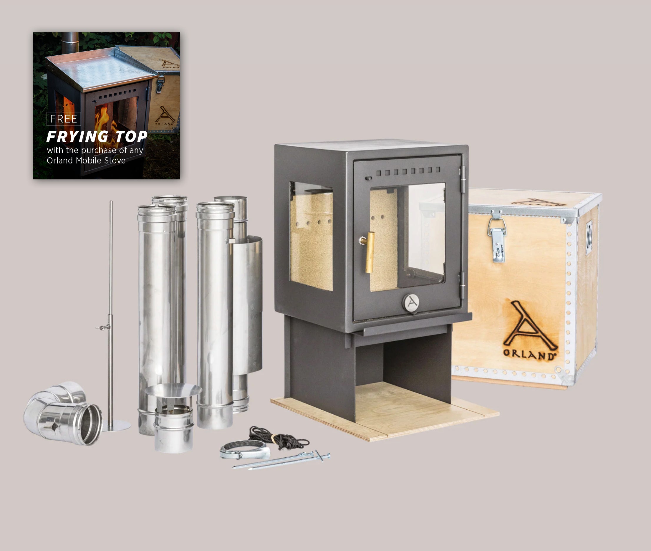 ORLAND CLASSIC STOVE <br>with Flue Kit Standard <br>10-04-03